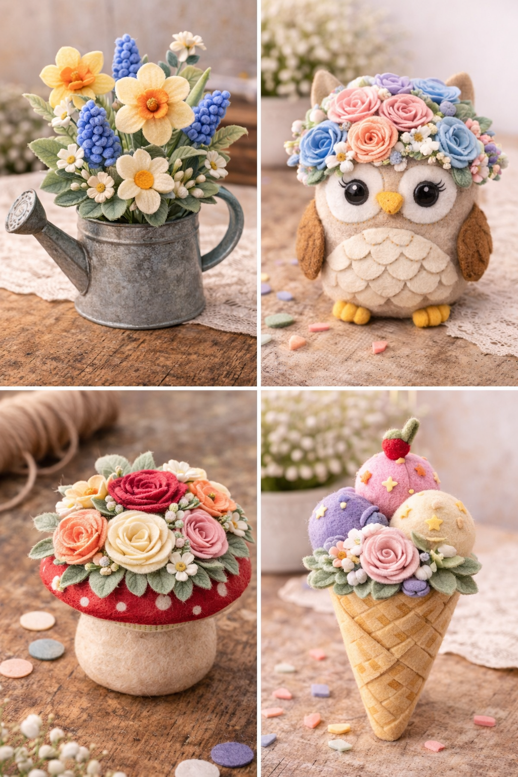 Ideas de flores de fieltro para el Día de la Madre: regalos bonitos, tiernos y hechos con amor Ideas de flores de fieltro para el Día de la Madre: regalos bonitos, tiernos y hechos con amor ideas de flores de fieltro para el dia de la madre 3