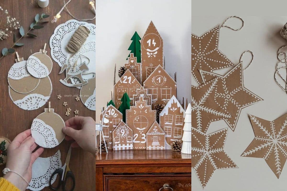 ideas de ornamentos navidenos con carton 11