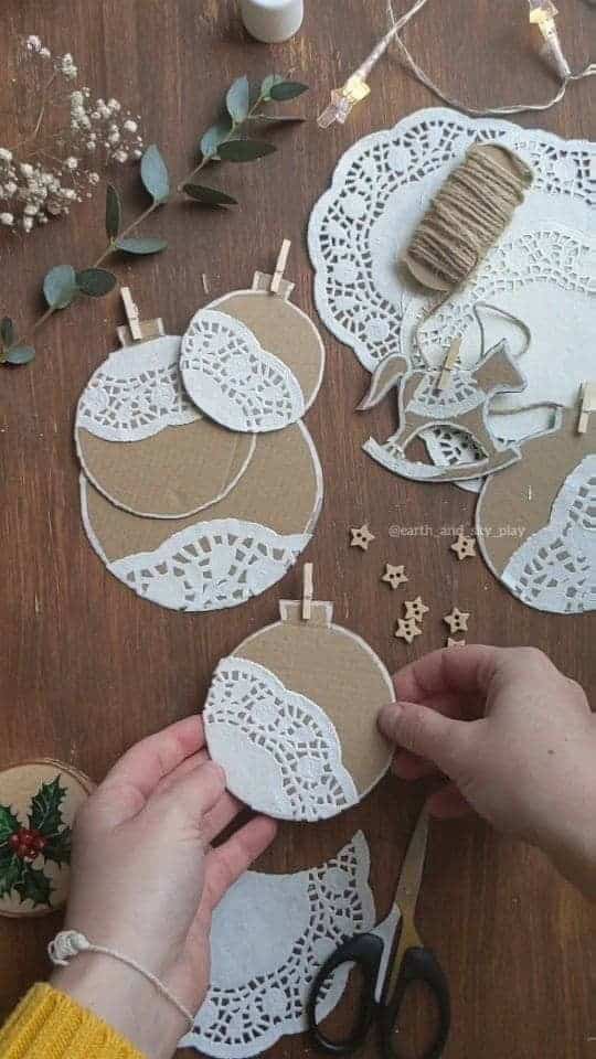 ideas de ornamentos navidenos con carton 9