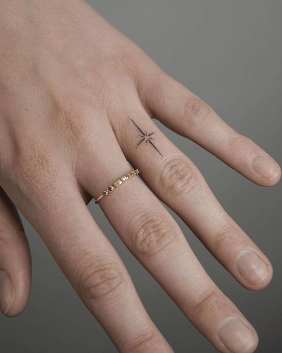 ideas de tatuajes en los dedos 15