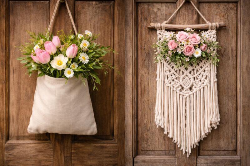 Ideas para colgar puertas en primavera: decoración fresca, creativa y fácil de hacer ideas para colgar puertas en primavera