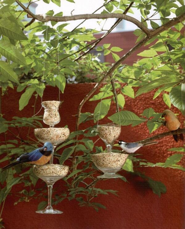 Ideas para comederos de pájaros Creativos y Únicos ideas para comederos de pajaro 4