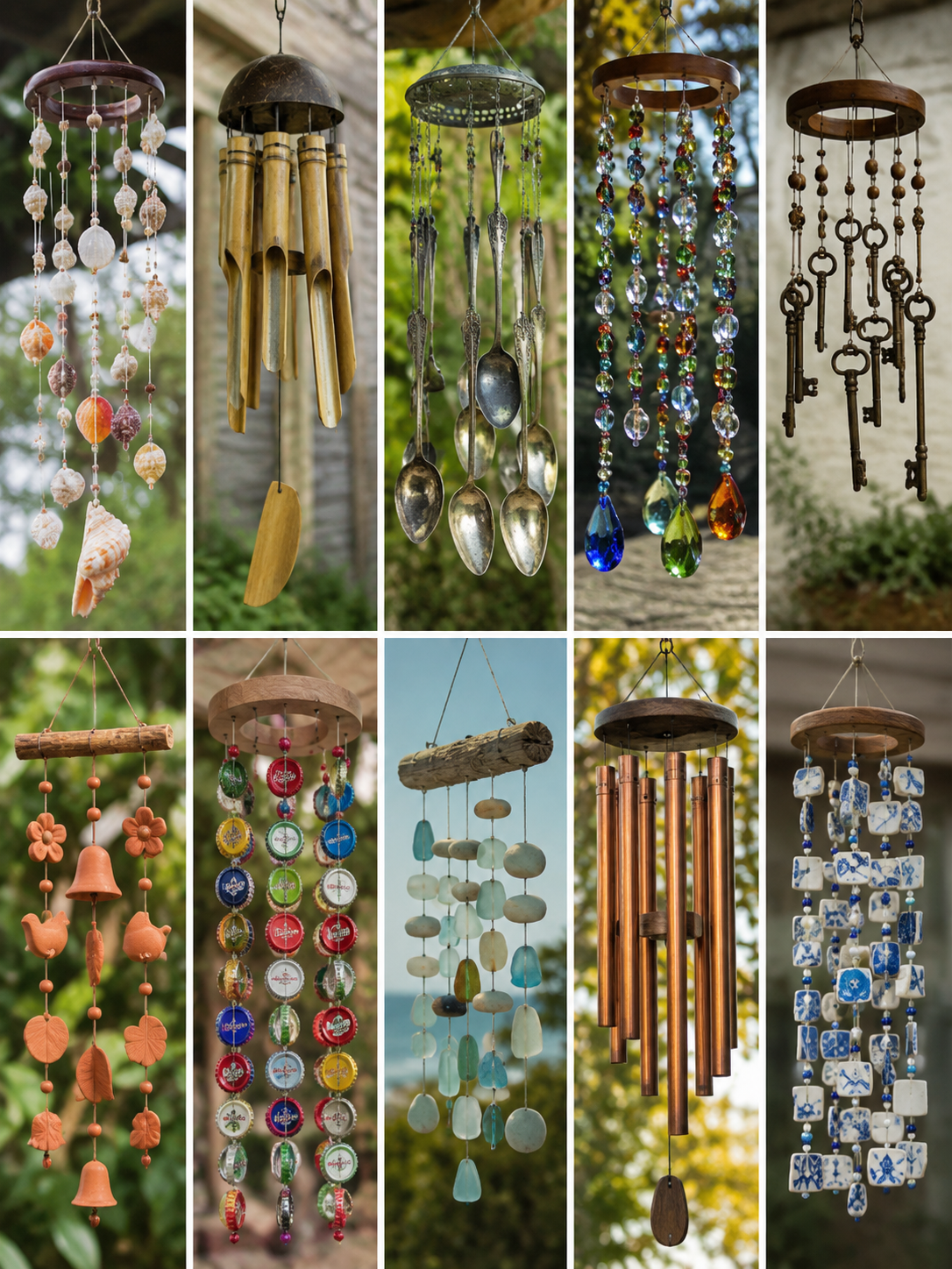 Ideas para hacer campanillas de viento con diferentes materiales: guía DIY creativa y decorativa Ideas para hacer campanillas de viento con diferentes materiales: guía DIY creativa y decorativa ideas para hacer campanillas de viento con diferentes materiales 5