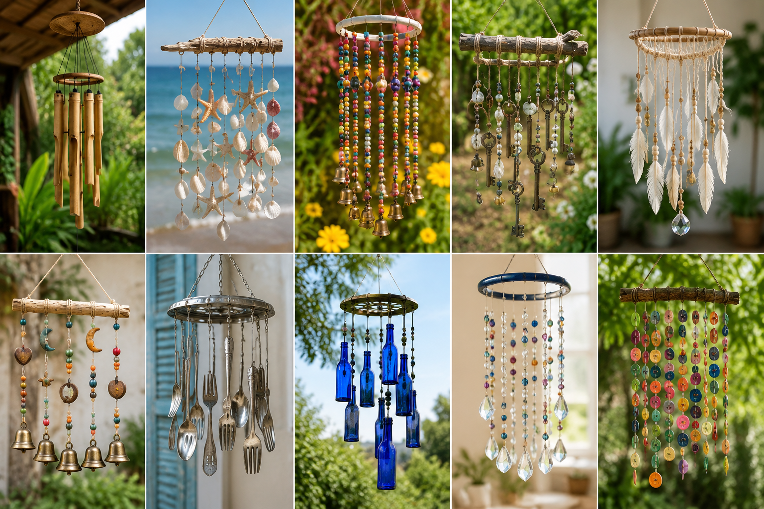 Ideas para hacer campanillas de viento con diferentes materiales: guía DIY creativa y decorativa Ideas para hacer campanillas de viento con diferentes materiales: guía DIY creativa y decorativa ideas para hacer campanillas de viento con diferentes materiales