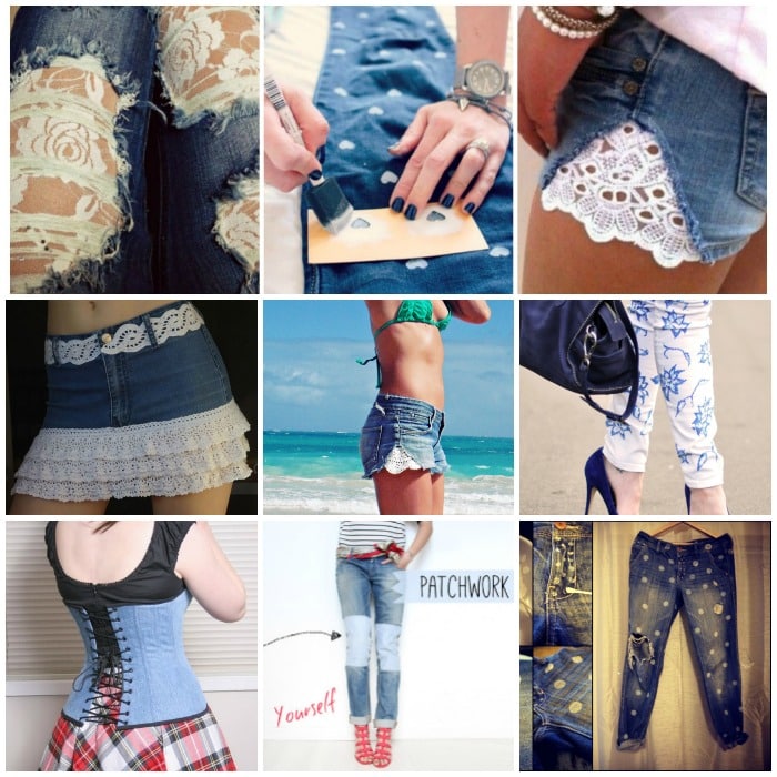 ideas to refashion old jeans