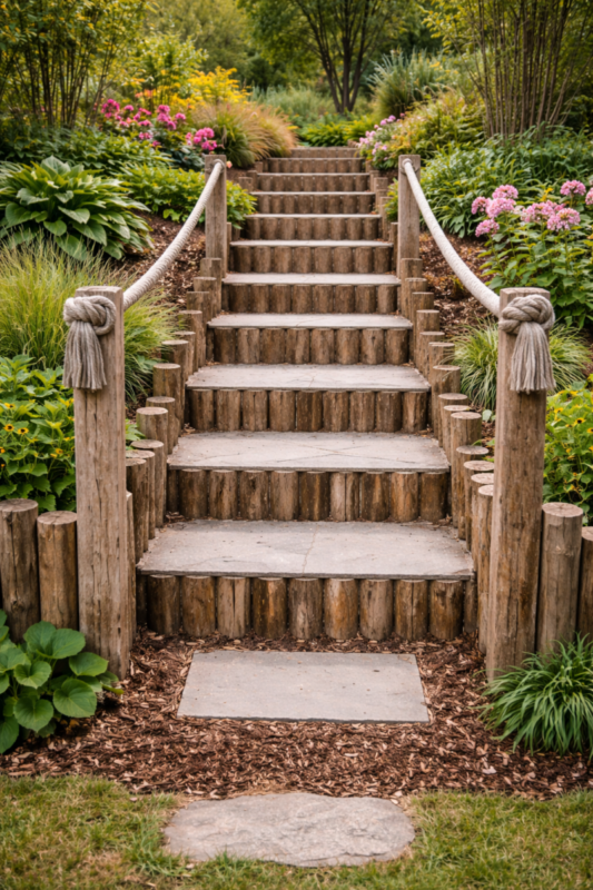 Las mejores ideas para escalones de jardín: Soluciones que transforman tu exterior las mejores ideas para escalones de jardin 3 scaled