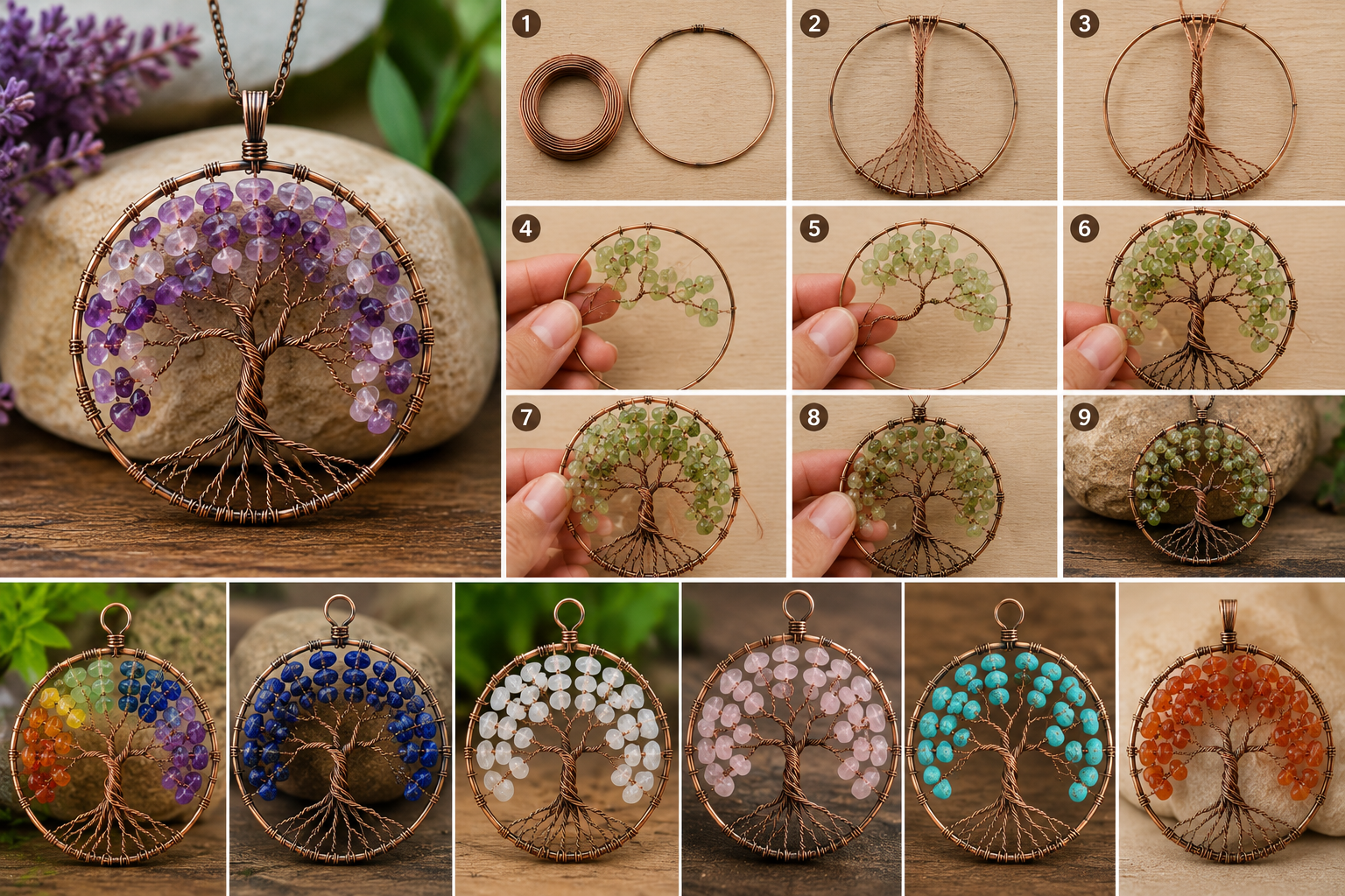 Lindísimos árboles de la vida con bisutería: ideas artesanales llenas de brillo, significado y encanto Lindísimos árboles de la vida con bisutería: ideas artesanales llenas de brillo, significado y encanto lindisimos arboles de la vida con bisuteria 3