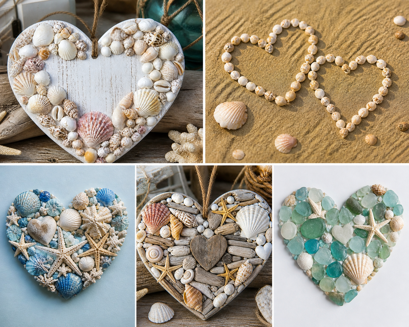 Lindos corazones con conchitas de mar: ideas artesanales para decorar, regalar y enamorar Lindos corazones con conchitas de mar: ideas artesanales para decorar, regalar y enamorar lindos corazones con conchitas de mar 4