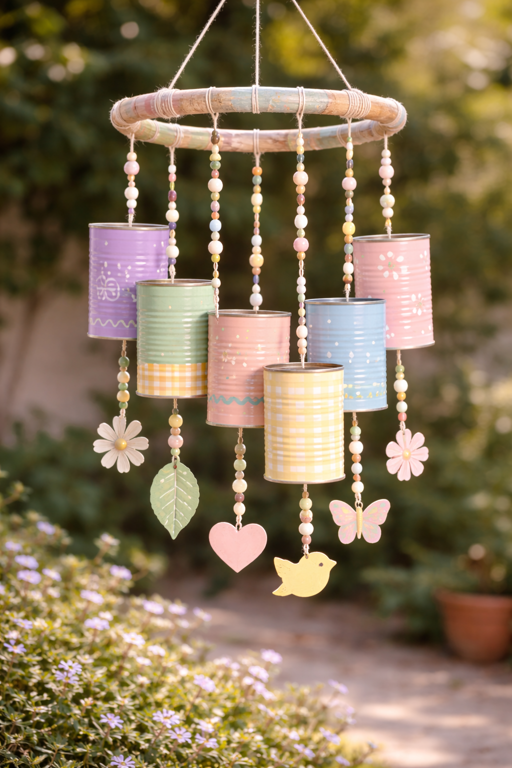 Lindos móviles hechos con latas: ideas creativas para decorar, reciclar y sorprender Lindos móviles hechos con latas: ideas creativas para decorar, reciclar y sorprender lindos moviles hechos con latas 6