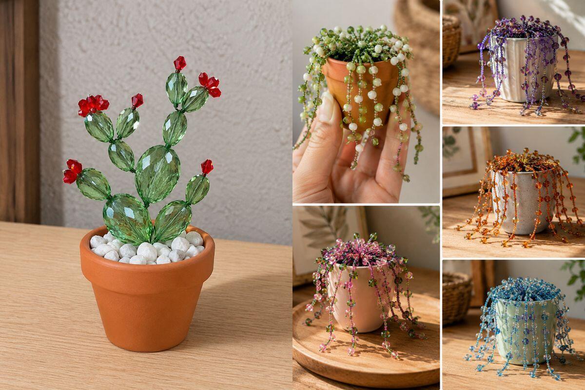 Macetas miniaturas con cuentas y bisutería: ideas encantadoras para crear pequeños jardines decorativos Macetas miniaturas con cuentas y bisutería: ideas encantadoras para crear pequeños jardines decorativos macetas miniaturas con cuentas y bisuteria