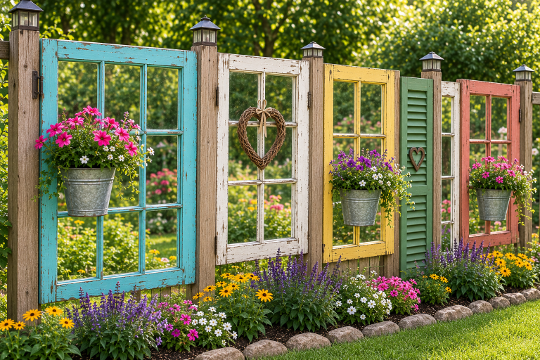 Las mejores maneras de reutilizar ventanas antiguas: Ideas con encanto Las mejores maneras de reutilizar ventanas antiguas: Ideas con encanto maneras de reutilizar ventanas antiguas 8