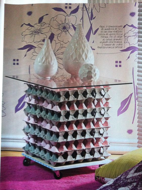 manualidades con cartones de huevos decorar reciclando 4