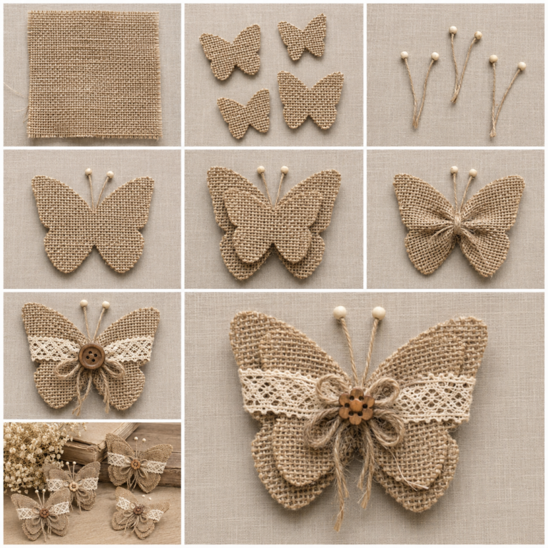 Mariposas de yute decoración ecoamigable para tu hogar Mariposas de yute decoración ecoamigable para tu hogar mariposas de yute decoracion 2