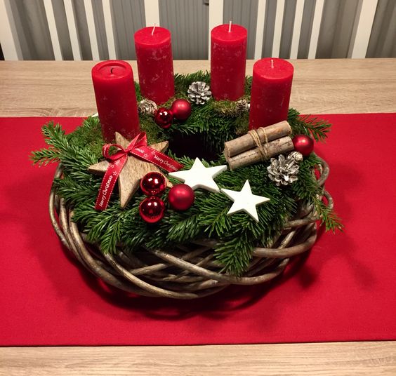 mesas navidenas decoradas con velas 4