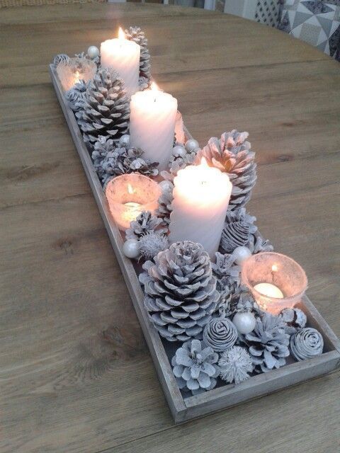 mesas navidenas decoradas con velas 5