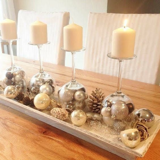 mesas navidenas decoradas con velas 6