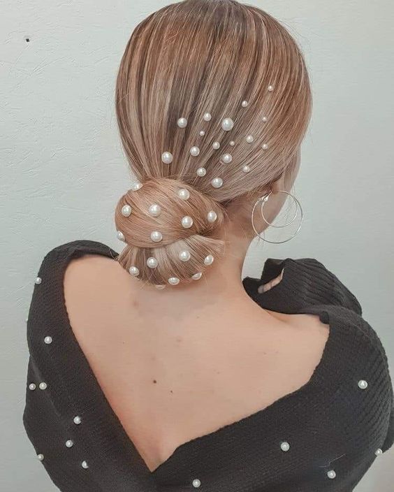 peinados con perlas 3