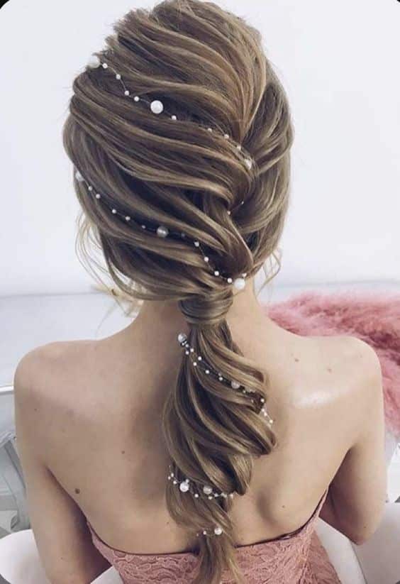 peinados con perlas 4