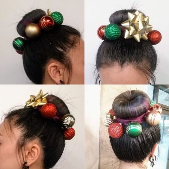 peinados creativos para navidad 7