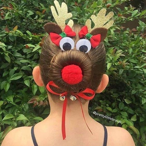 peinados creativos para navidad