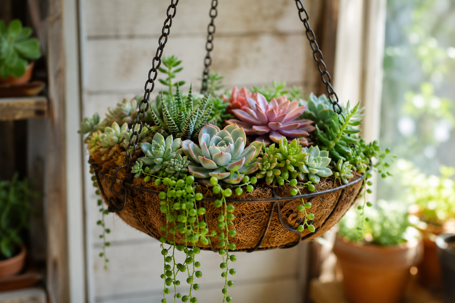 Suculentas plantadas en cestas para decorar tu hogar Suculentas plantadas en cestas para decorar tu hogar suculentas plantadas en cestas para decorar tu hogar 6