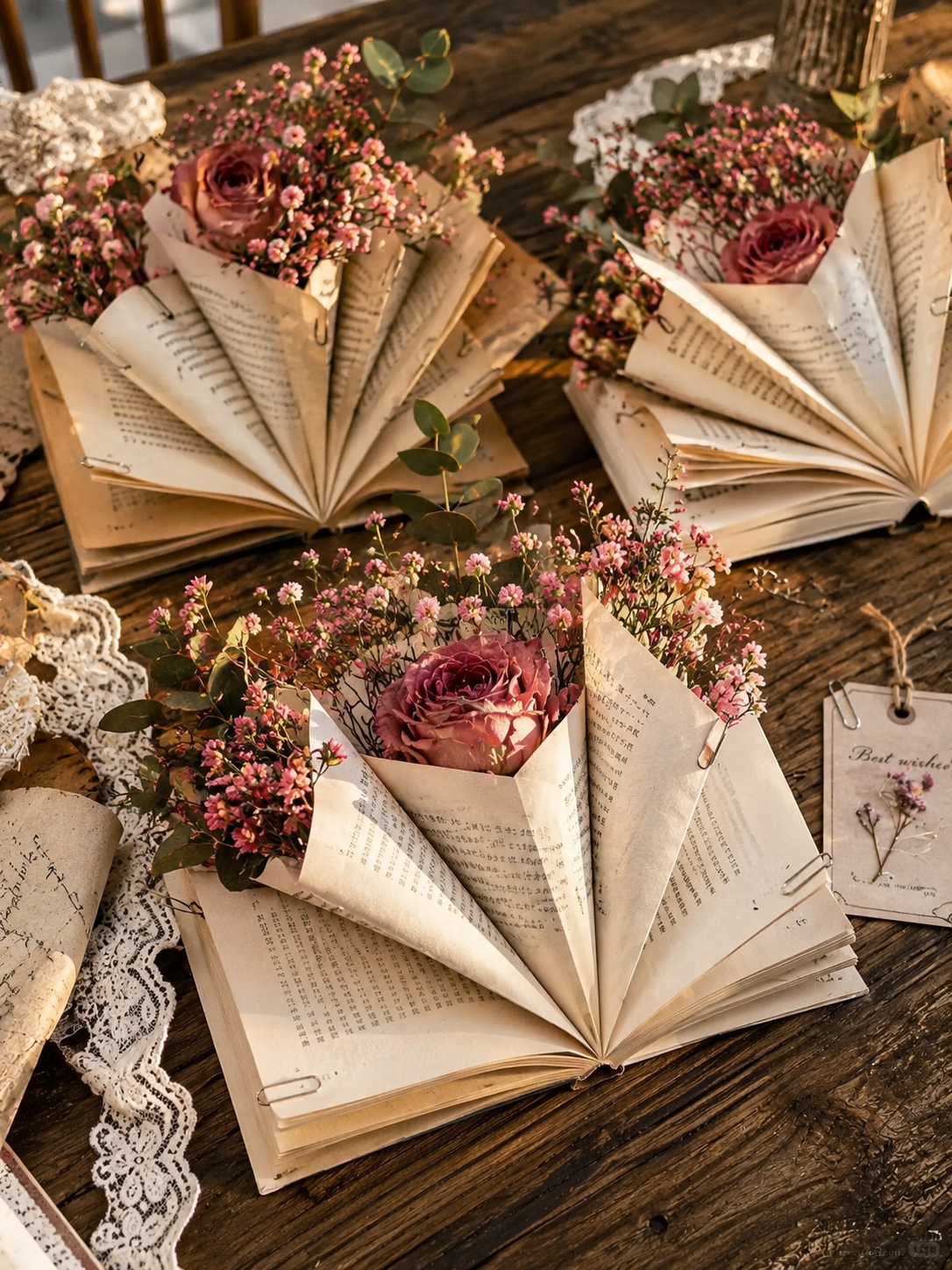 Transforma tus libros en arreglos florales únicos Transforma tus libros en arreglos florales únicos transforma tus libros en arreglos florales unicos 1