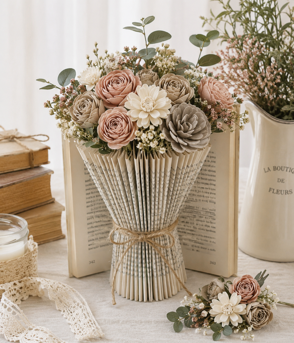 Transforma tus libros en arreglos florales únicos Transforma tus libros en arreglos florales únicos transforma tus libros en arreglos florales unicos 3