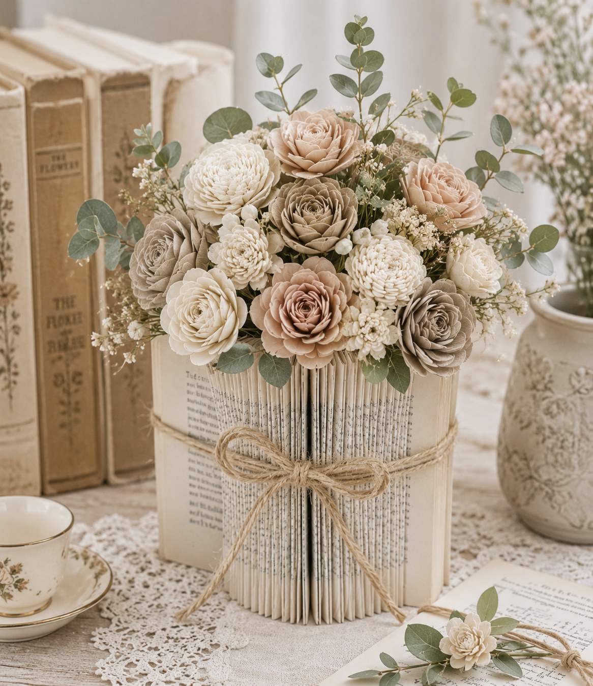 Transforma tus libros en arreglos florales únicos Transforma tus libros en arreglos florales únicos transforma tus libros en arreglos florales unicos 6