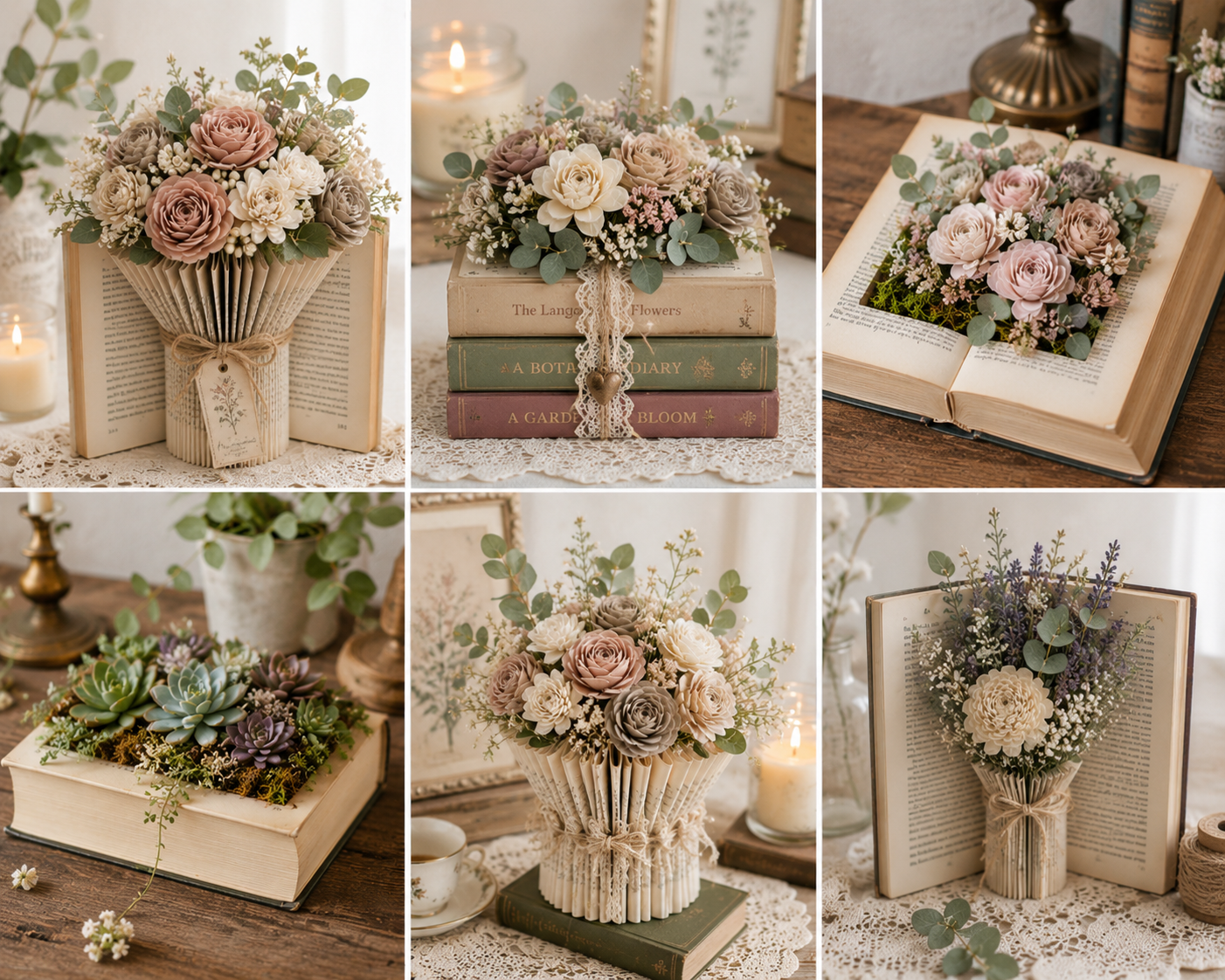 Transforma tus libros en arreglos florales únicos Transforma tus libros en arreglos florales únicos transforma tus libros en arreglos florales unicos 8
