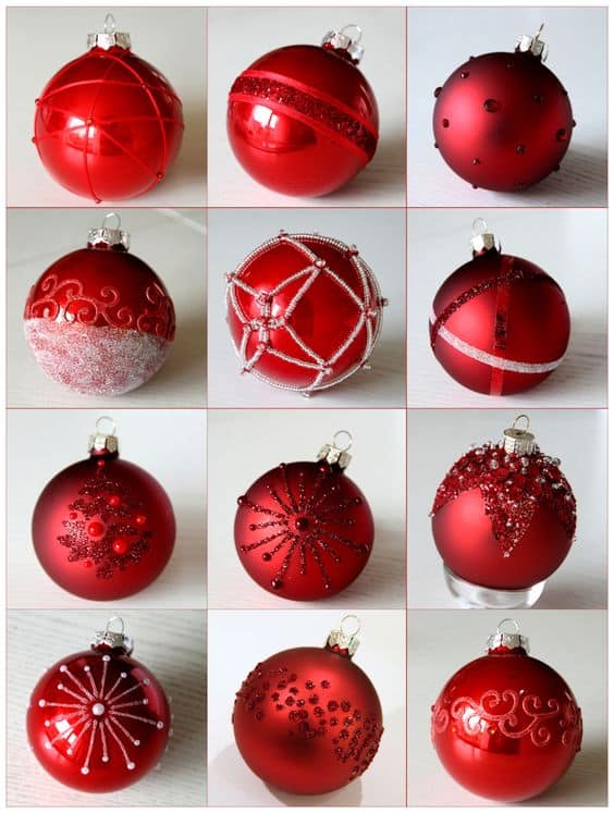 tutoriales para decorar bolas navidenas 8
