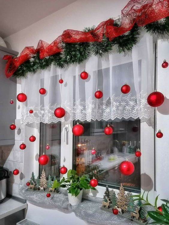 ventanas decoradas para navidad